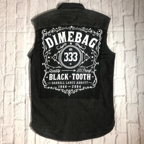 Handmade DIMEBAG PANTERA Band Tee • Cut-Off Vest - Picture 1 of 7
